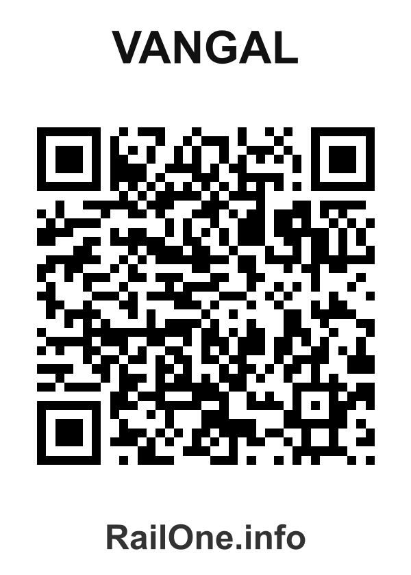 RailOne QR Code for Vangal station