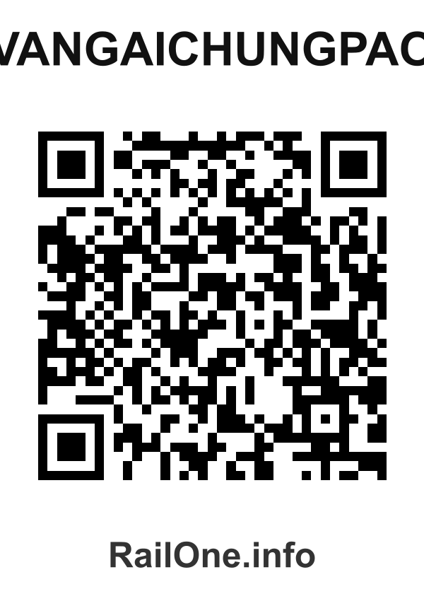RailOne QR Code for Vangaichungpao station