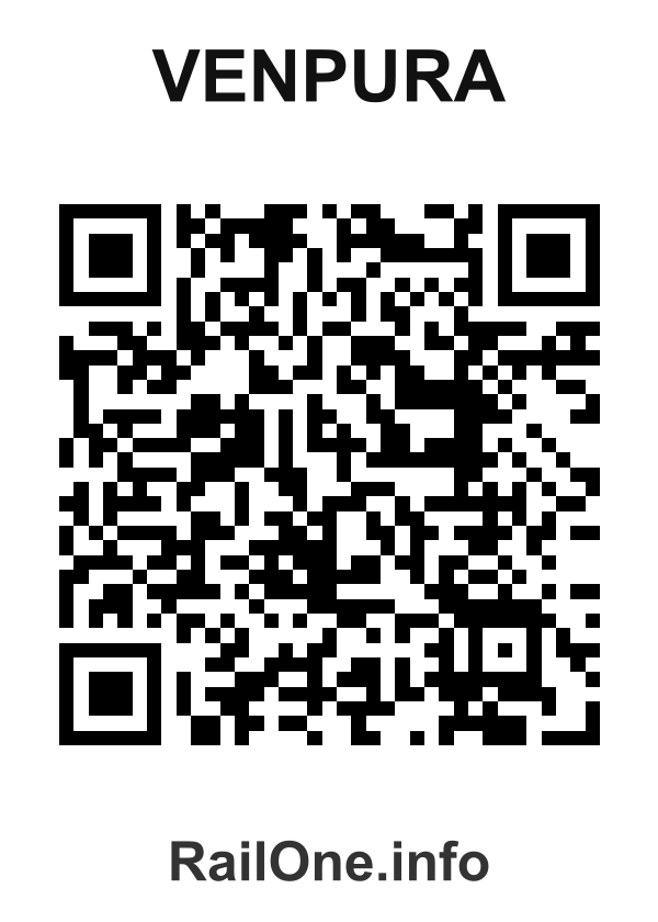 RailOne QR Code for Venpura station