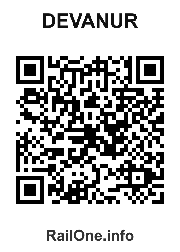 RailOne QR Code for Devanur station