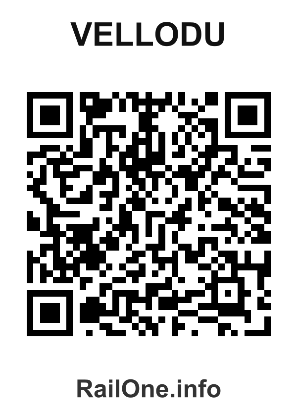 RailOne QR Code for Vellodu station
