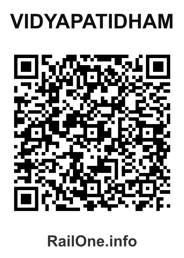 RailOne QR Code for Vidyapatidham station