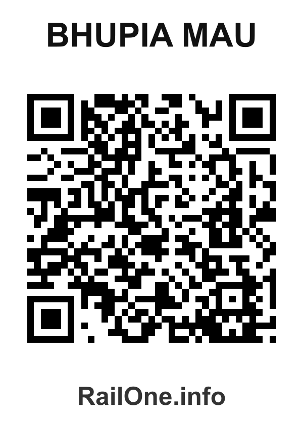 RailOne QR Code for Bhupia Mau station