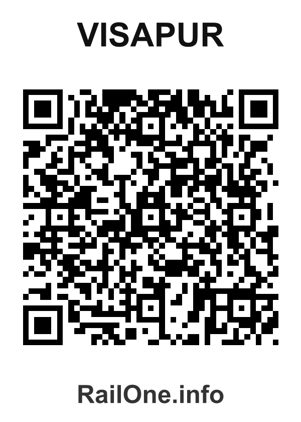 RailOne QR Code for Visapur station