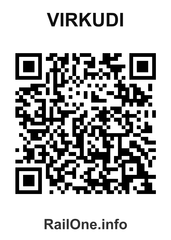 RailOne QR Code for Virkudi station