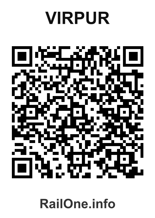 RailOne QR Code for Virpur station