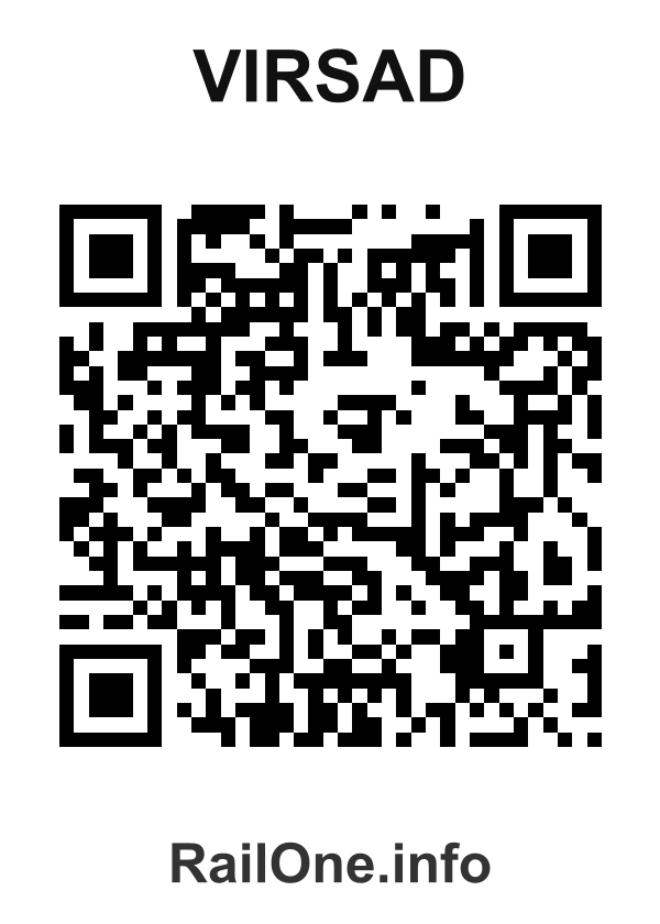 RailOne QR Code for Virsad station