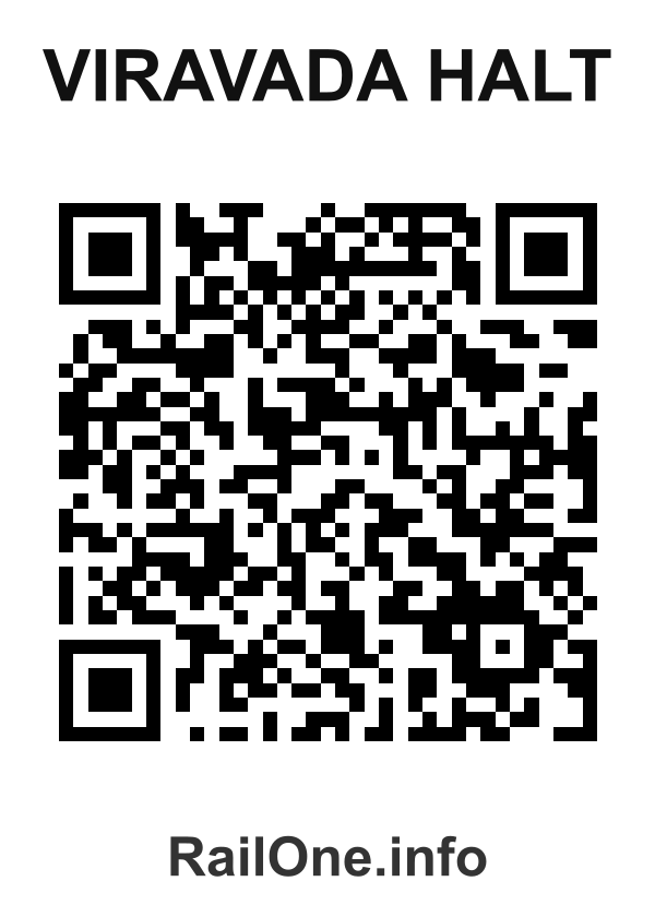 RailOne QR Code for Viravada Halt station