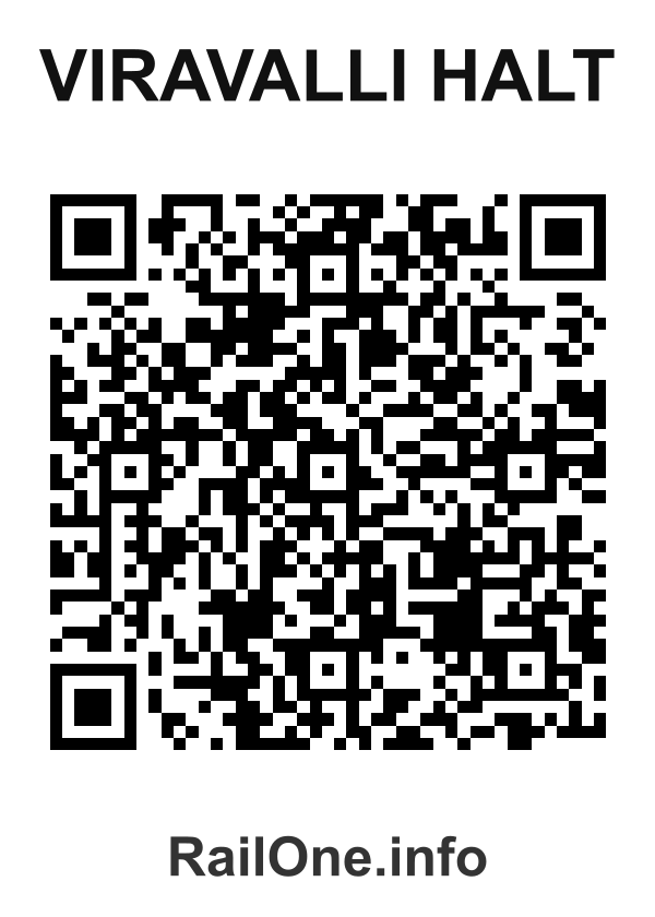RailOne QR Code for Viravalli Halt station