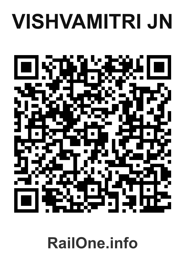 RailOne QR Code for Vishvamitri Jn station