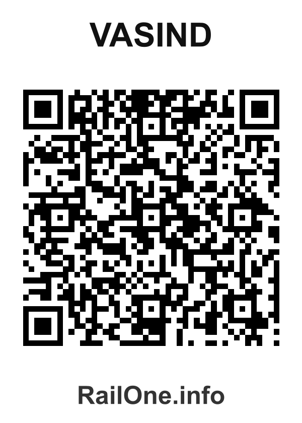 RailOne QR Code for Vasind station