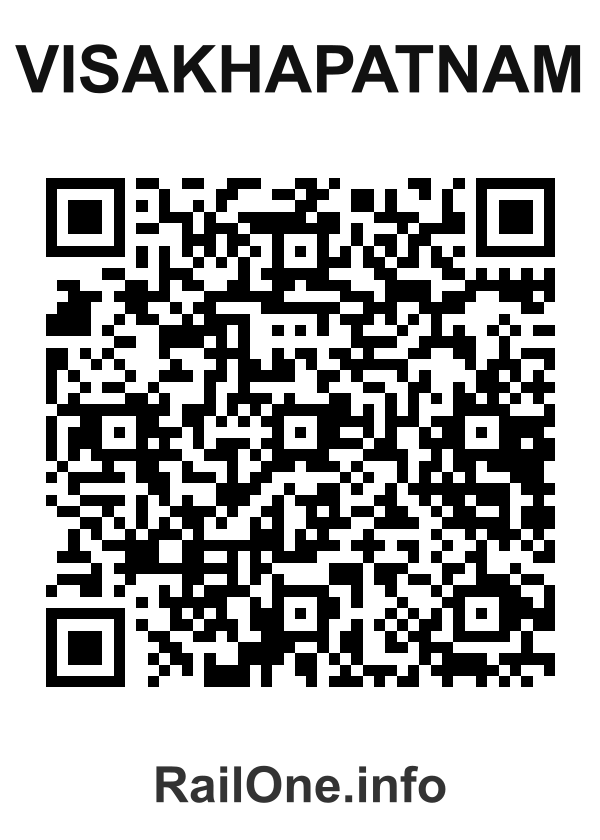 RailOne QR Code for Visakhapatnam station