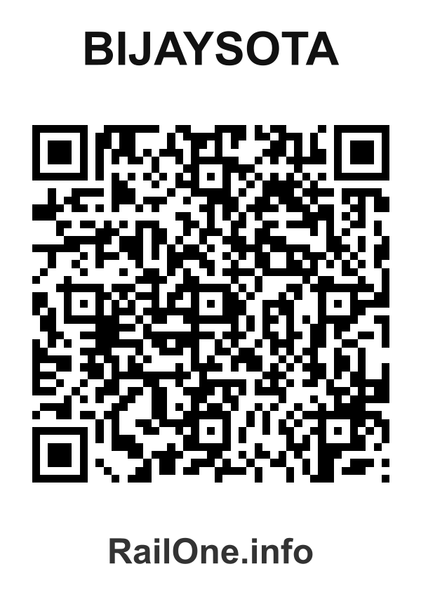 RailOne QR Code for Bijaysota station