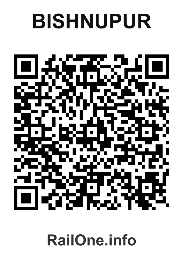 RailOne QR Code for Bishnupur station