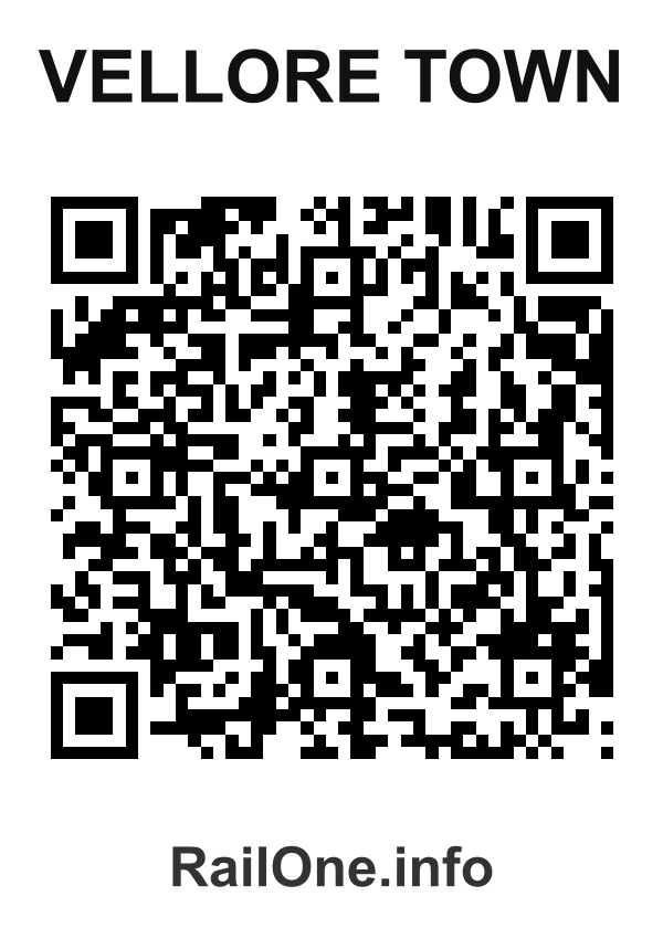 RailOne QR Code for Vellore Town station
