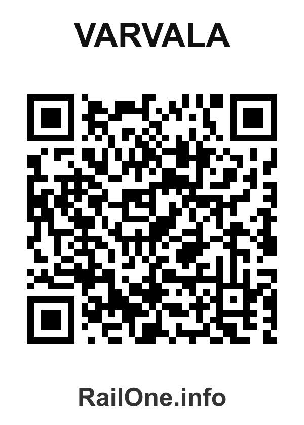 RailOne QR Code for Varvala station