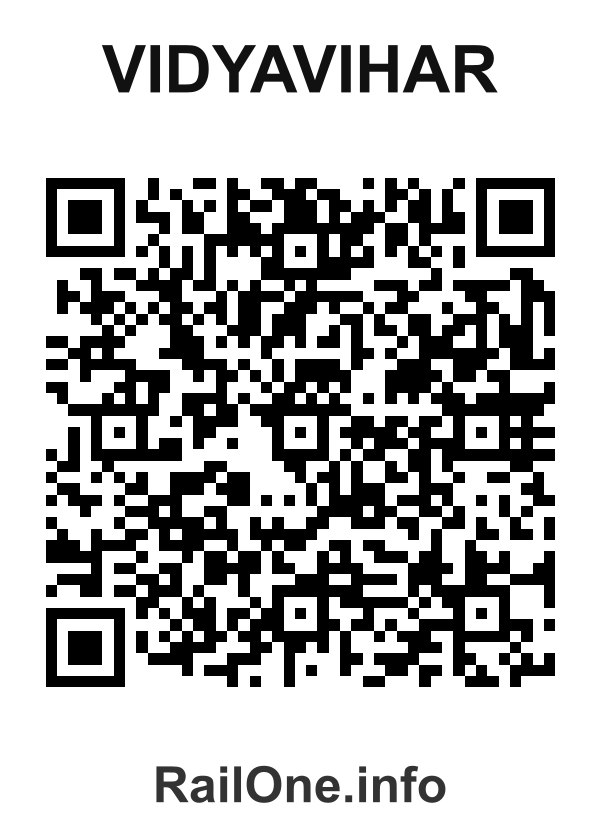 RailOne QR Code for Vidyavihar station