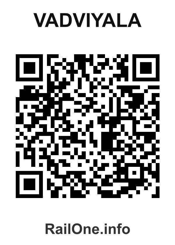 RailOne QR Code for Vadviyala station