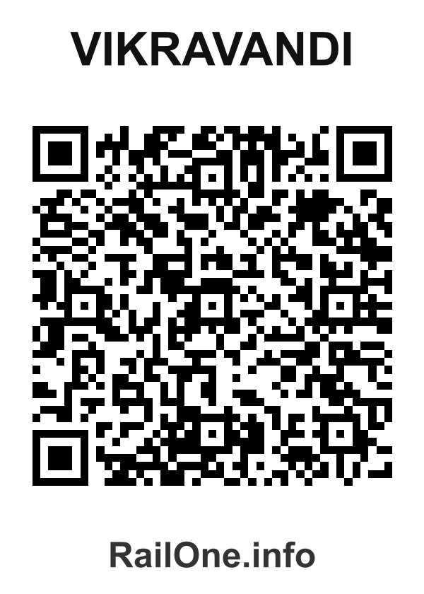 RailOne QR Code for Vikravandi station