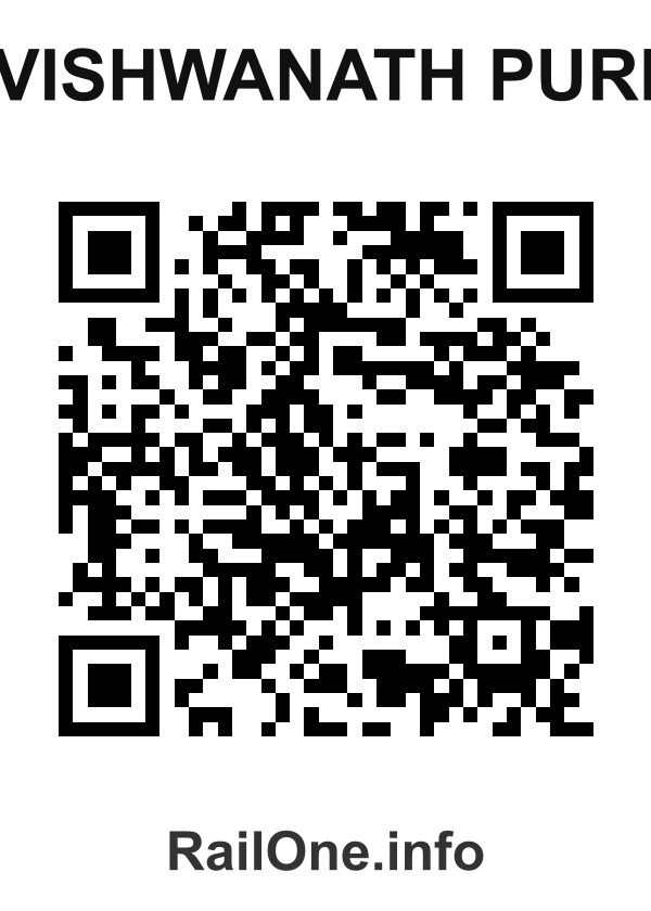 RailOne QR Code for Vishwanath Puri station