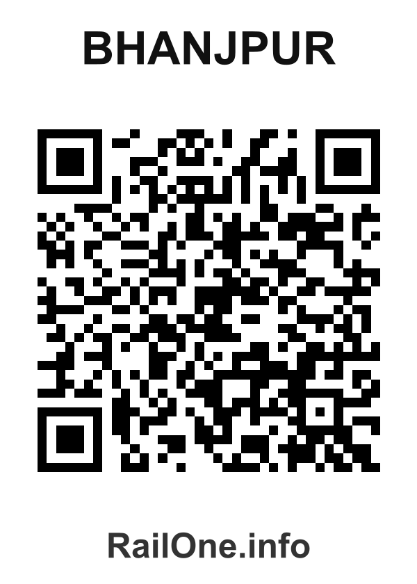 RailOne QR Code for Bhanjpur station