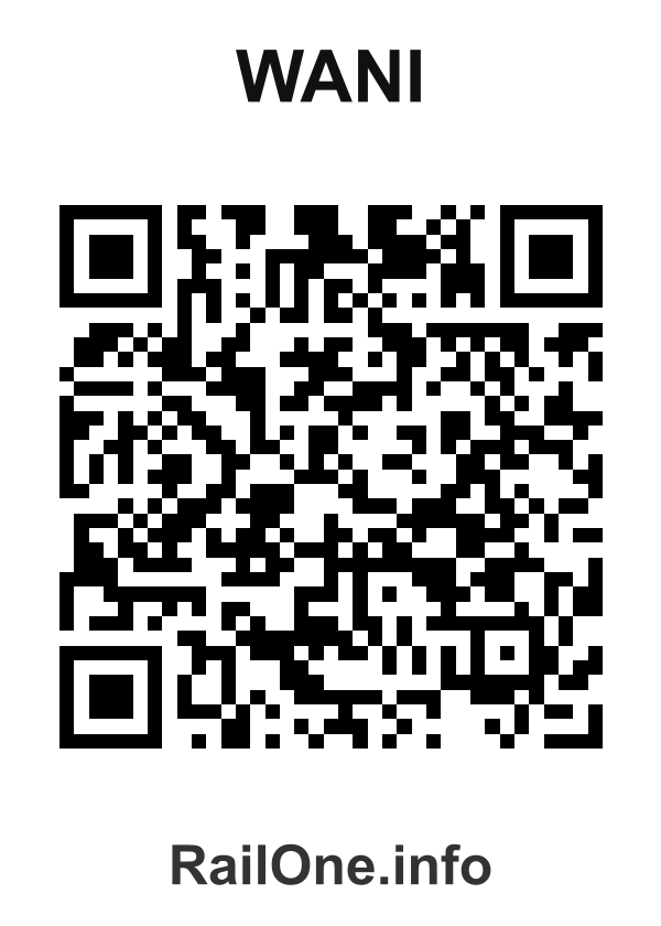 RailOne QR Code for Wani station