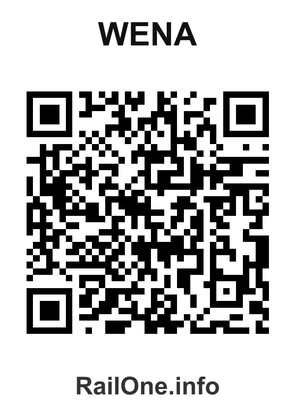 RailOne QR Code for Wena station