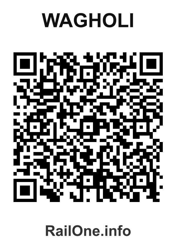RailOne QR Code for Wagholi station