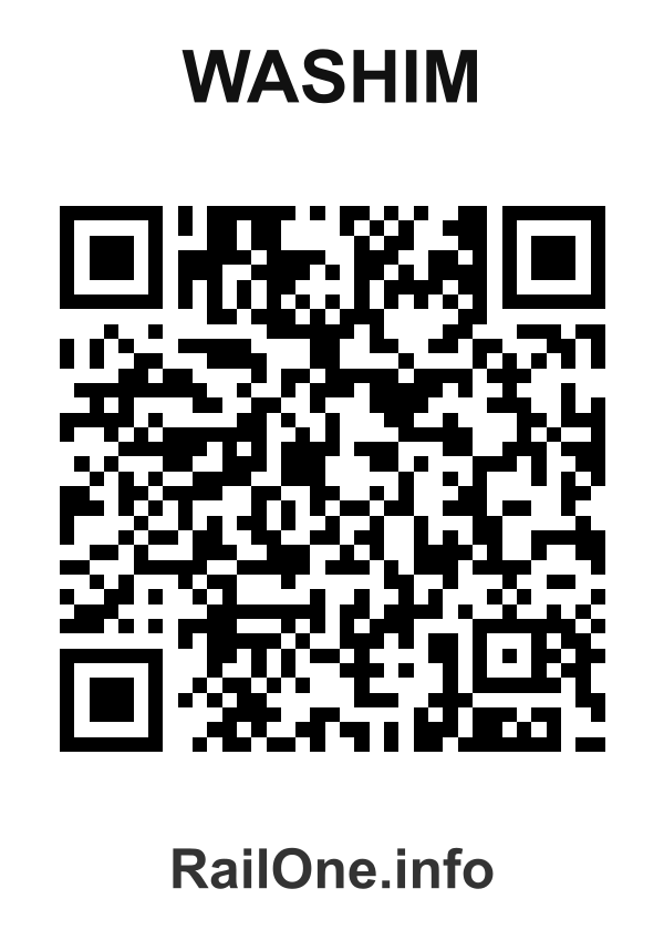 RailOne QR Code for Washim station