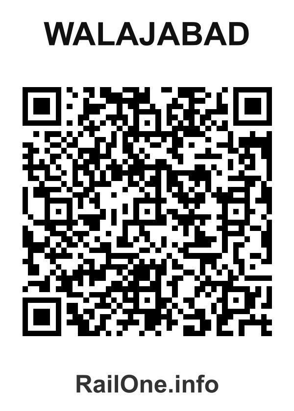 RailOne QR Code for Walajabad station
