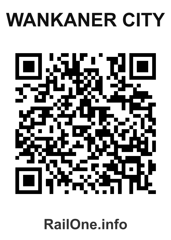 RailOne QR Code for Wankaner City station