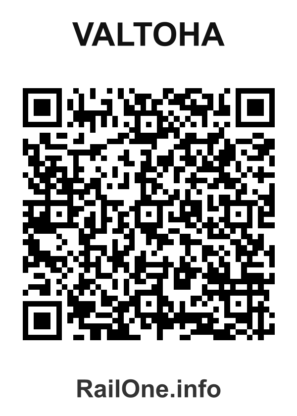 RailOne QR Code for Valtoha station