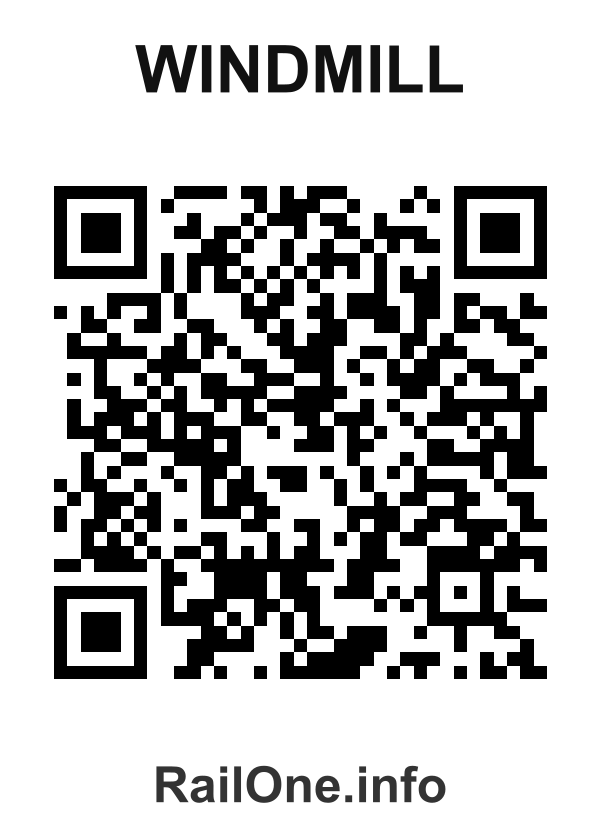 RailOne QR Code for Windmill station
