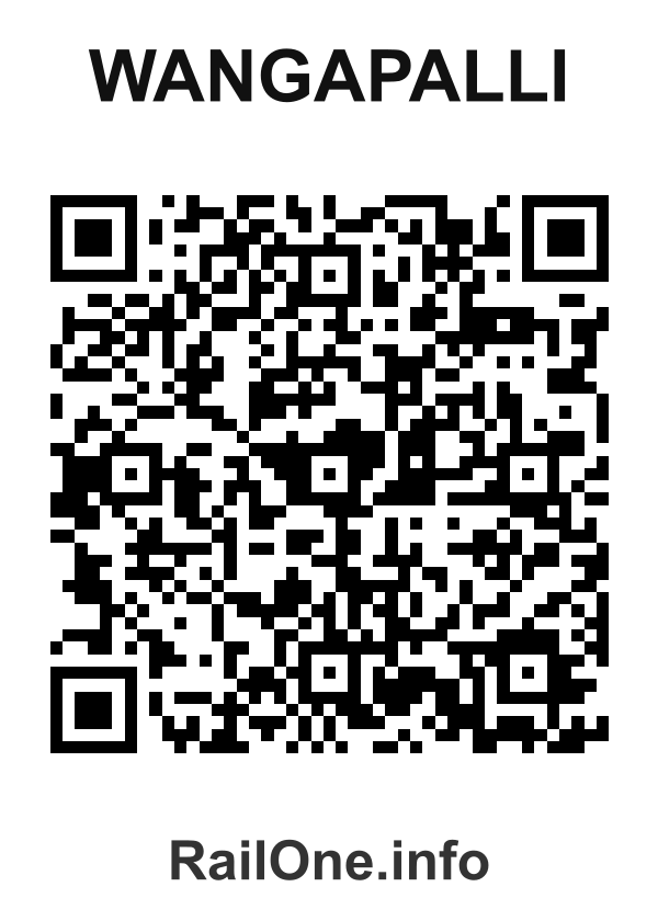 RailOne QR Code for Wangapalli station