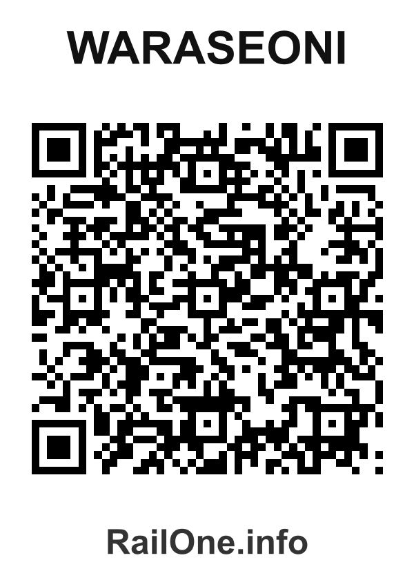 RailOne QR Code for Waraseoni station