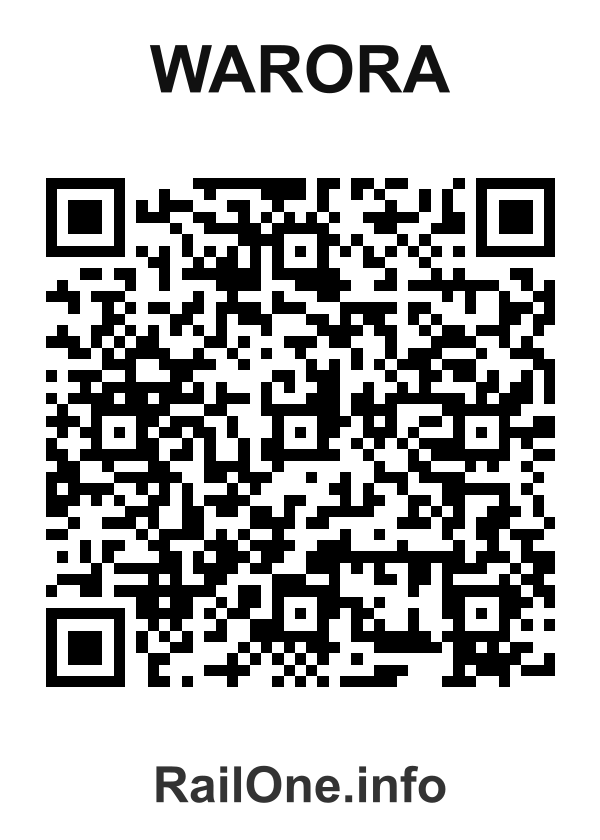 RailOne QR Code for Warora station