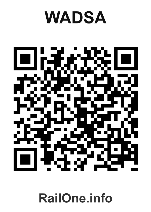 RailOne QR Code for Wadsa station