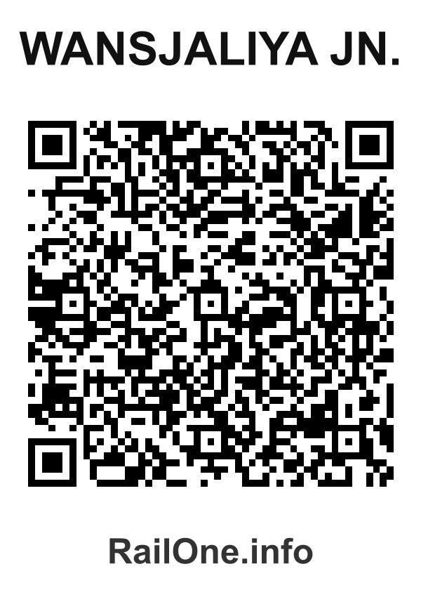 RailOne QR Code for Wansjaliya Jn. station