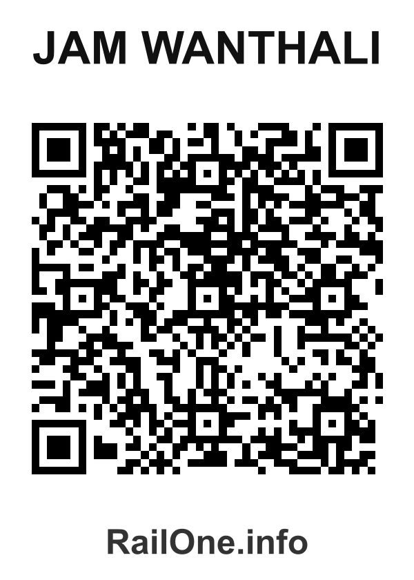 RailOne QR Code for Jam Wanthali station