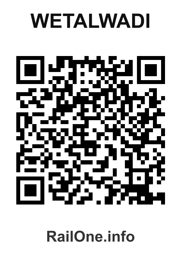 RailOne QR Code for Wetalwadi station