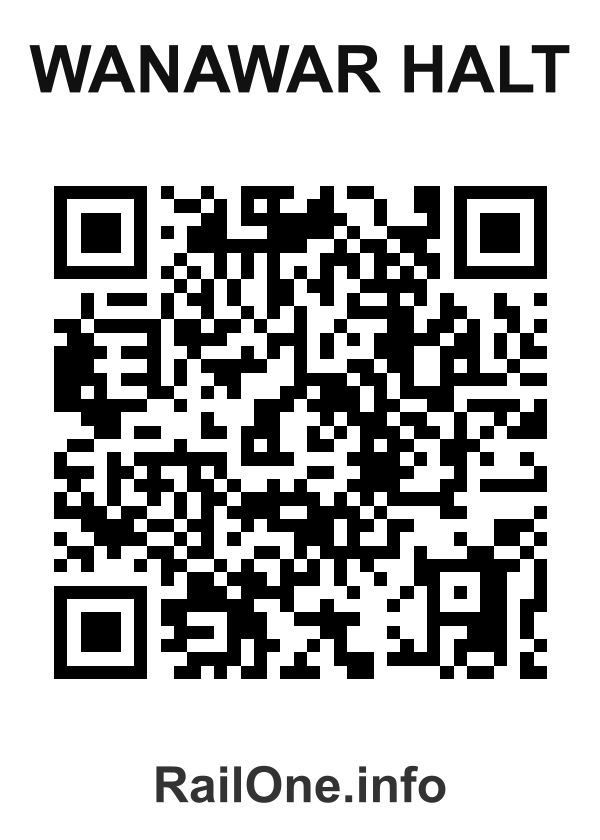 RailOne QR Code for Wanawar Halt station