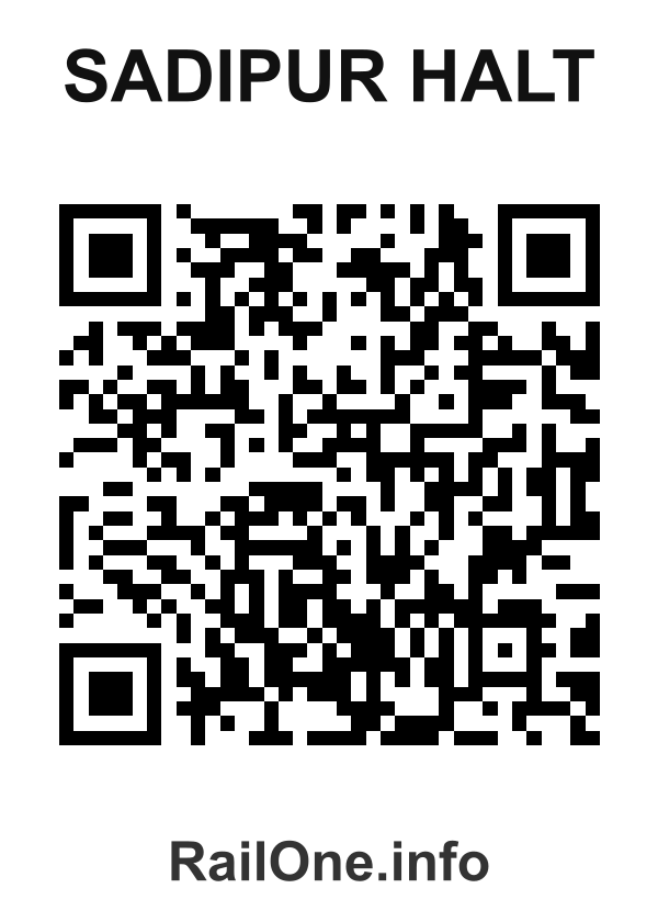 RailOne QR Code for Sadipur Halt station