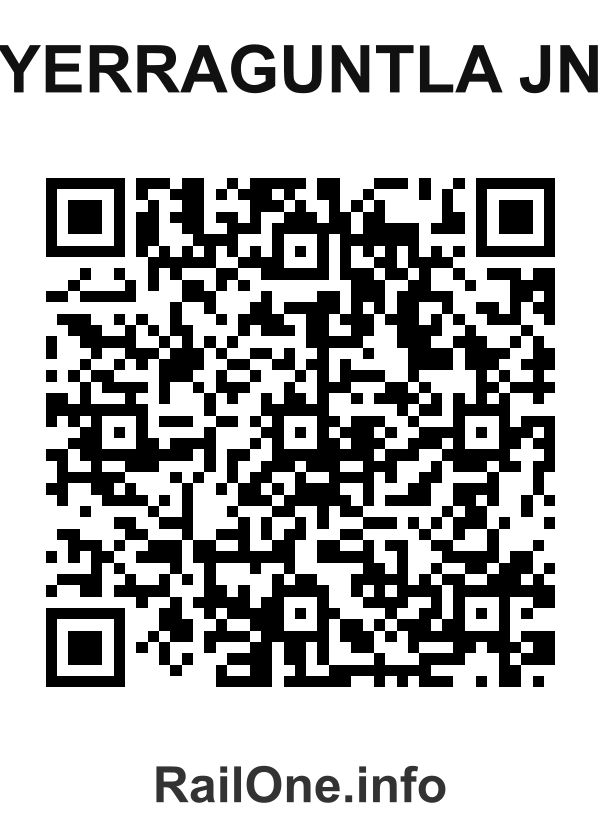 RailOne QR Code for Yerraguntla Jn station