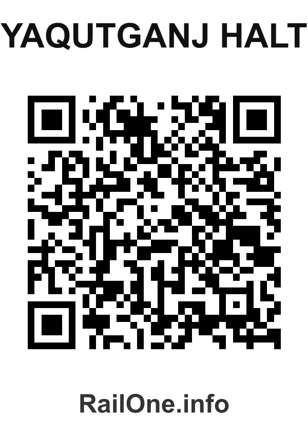 RailOne QR Code for Yaqutganj Halt station
