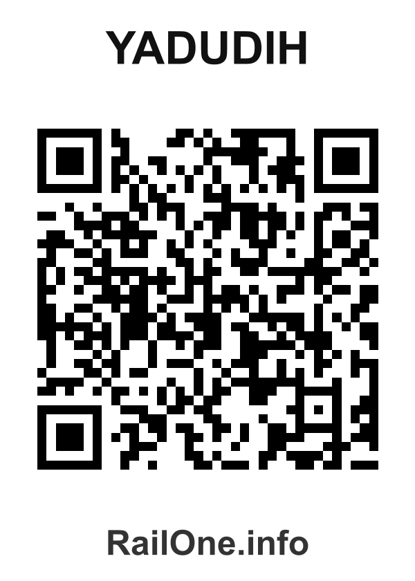 RailOne QR Code for Yadudih station