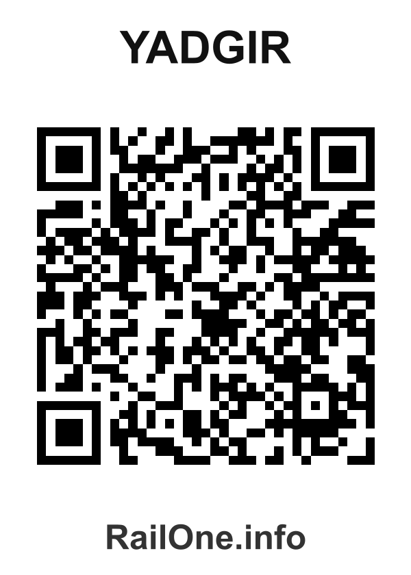 RailOne QR Code for Yadgir station