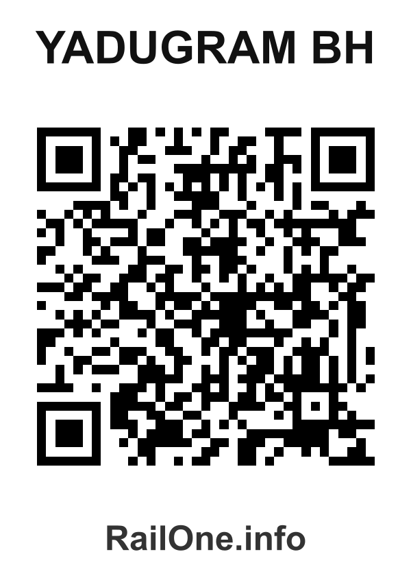 RailOne QR Code for Yadugram Bh station