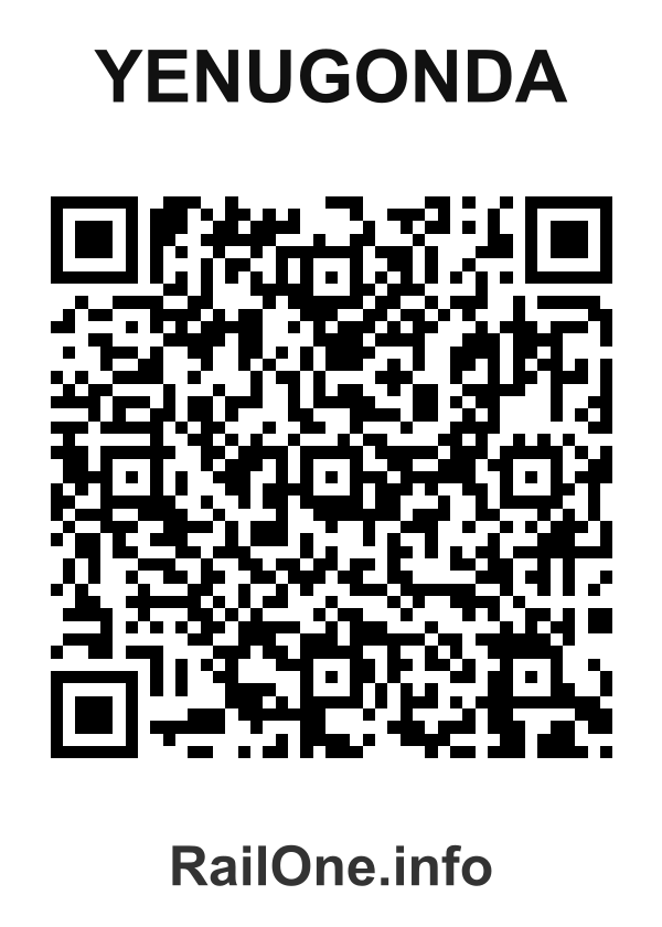 RailOne QR Code for Yenugonda station