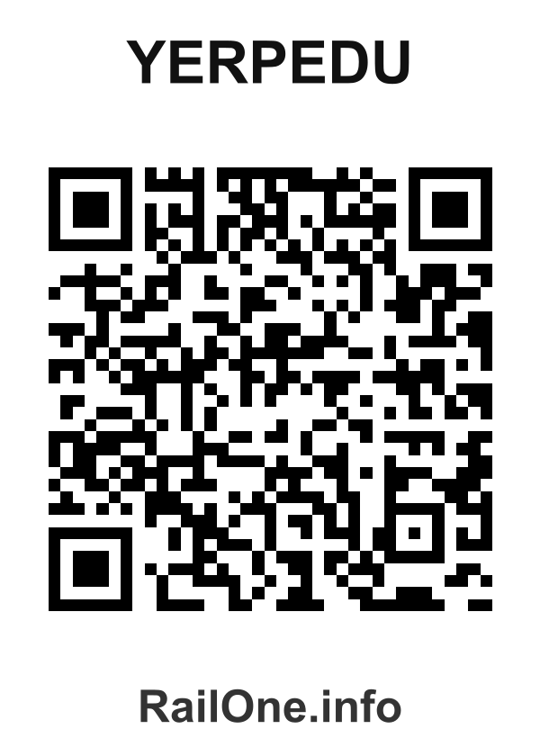 RailOne QR Code for Yerpedu station