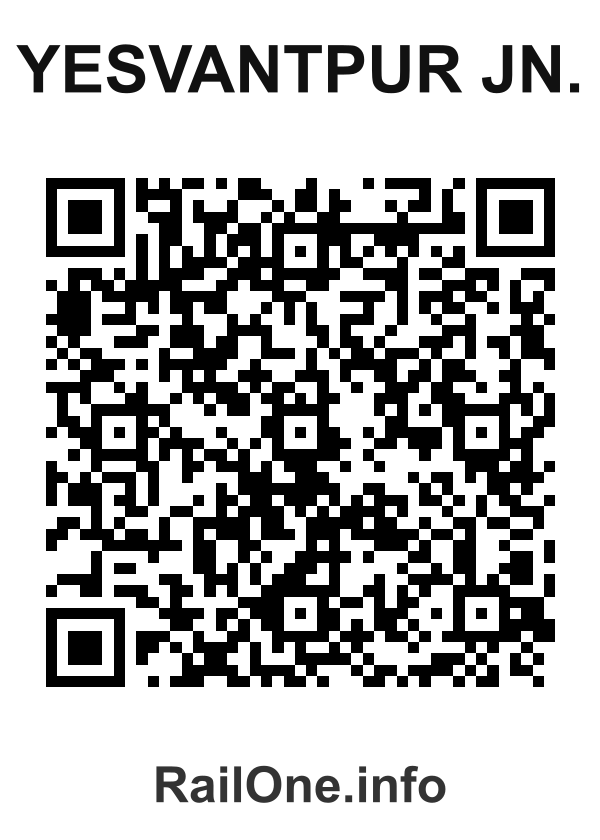 RailOne QR Code for Yesvantpur Jn. station